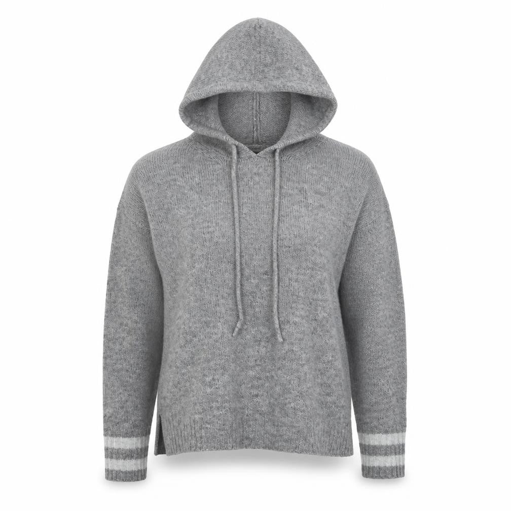 Primark Womens Grey  Acrylic Pullover Hoodie Size 4  Pullover