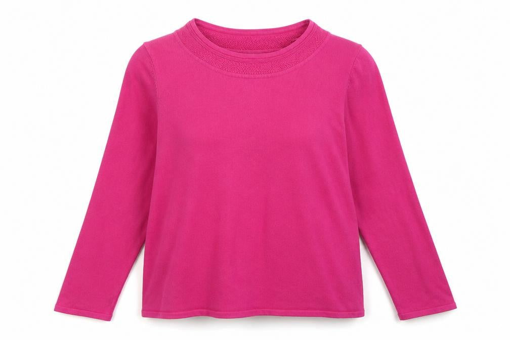 SarahHamilton Womens Pink Round Neck  Viscose Pullover Jumper Size L