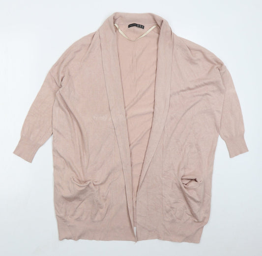 Atmosphere Womens Pink V-Neck  Viscose Cardigan Jumper Size 10