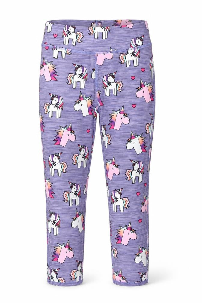 Next Girls Purple  Polyacrylate Fibre Jogger Trousers Size 9 Months  Regular Pullover - Unicorn, Leggings