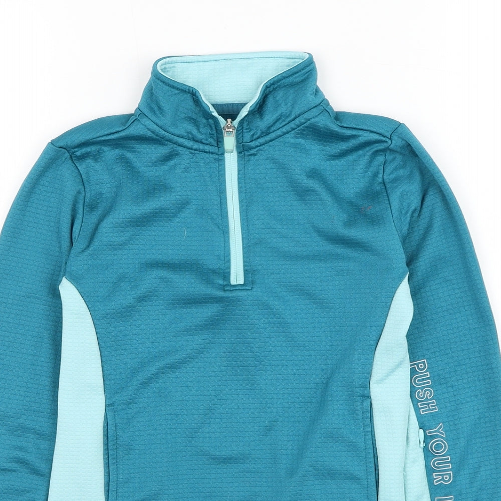 Dunnes Stores Girls Blue  Polyester Pullover Sweatshirt Size 8-9 Years  Pullover