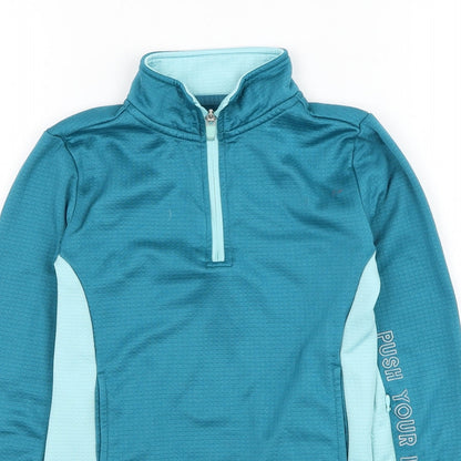 Dunnes Girls Blue  Polyester Pullover Sweatshirt Size 8-9 Years  Pullover