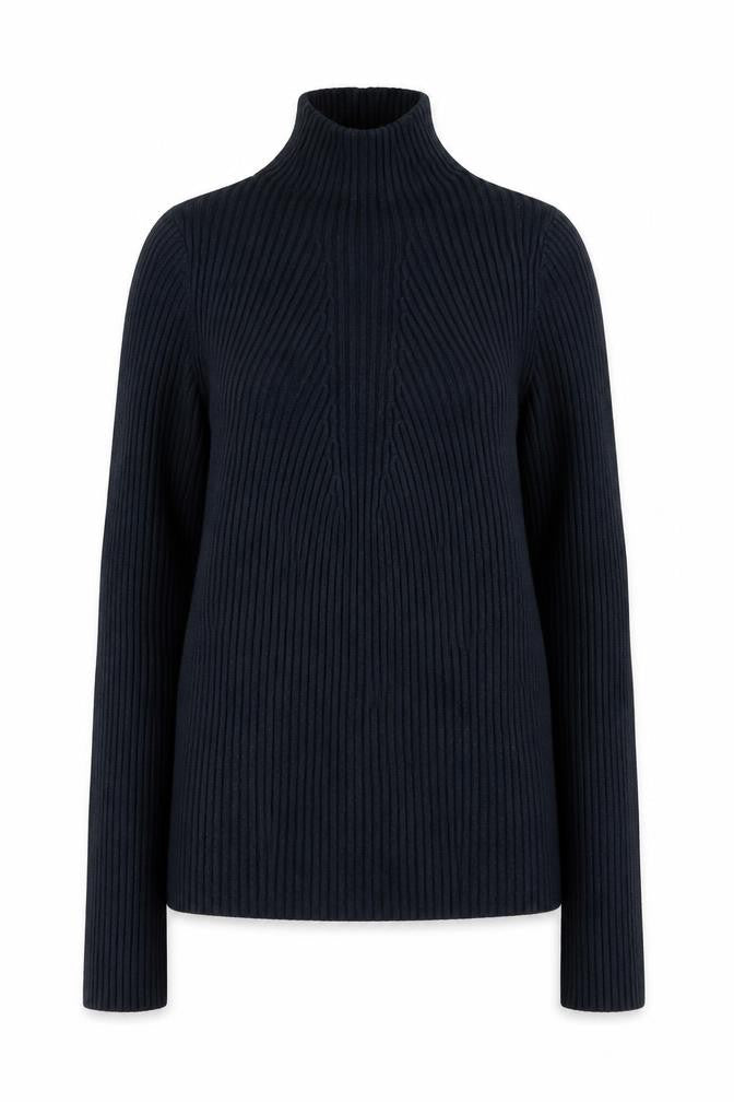 New Look Womens Green Mock Neck  Viscose Pullover Jumper Size 8