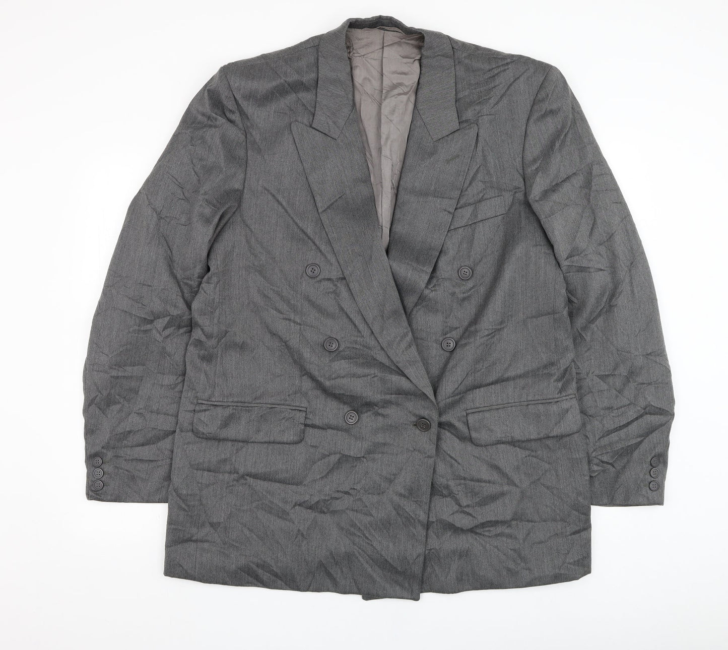 Kugo James Mens Grey  Wool Jacket Suit Jacket Size 44