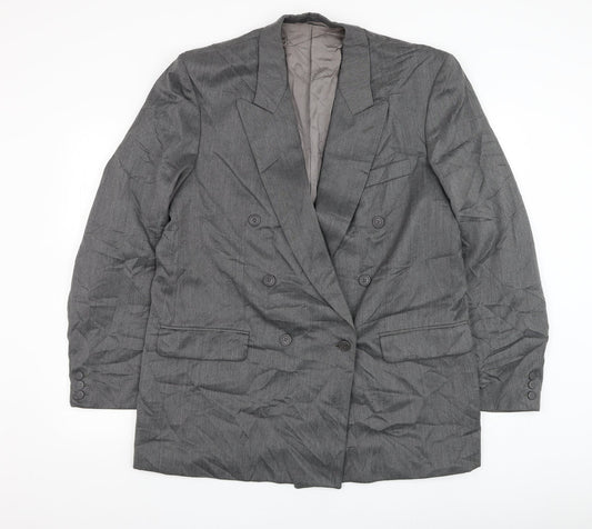 Kugo James Mens Grey  Wool Jacket Suit Jacket Size 44