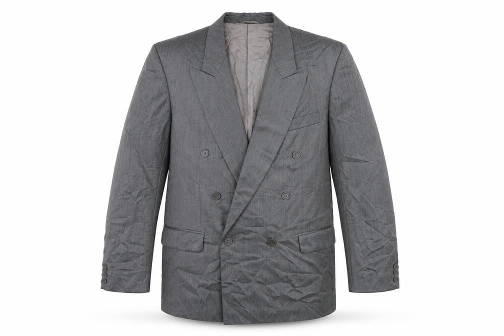 Kugo James Mens Grey  Wool Jacket Suit Jacket Size 44