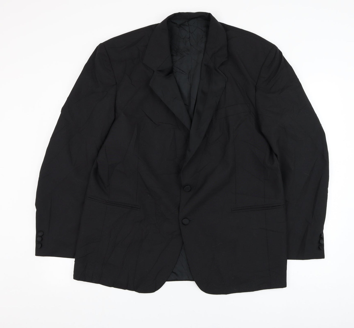 Nicholas Rowe Mens Black  Wool Jacket Suit Jacket Size 42