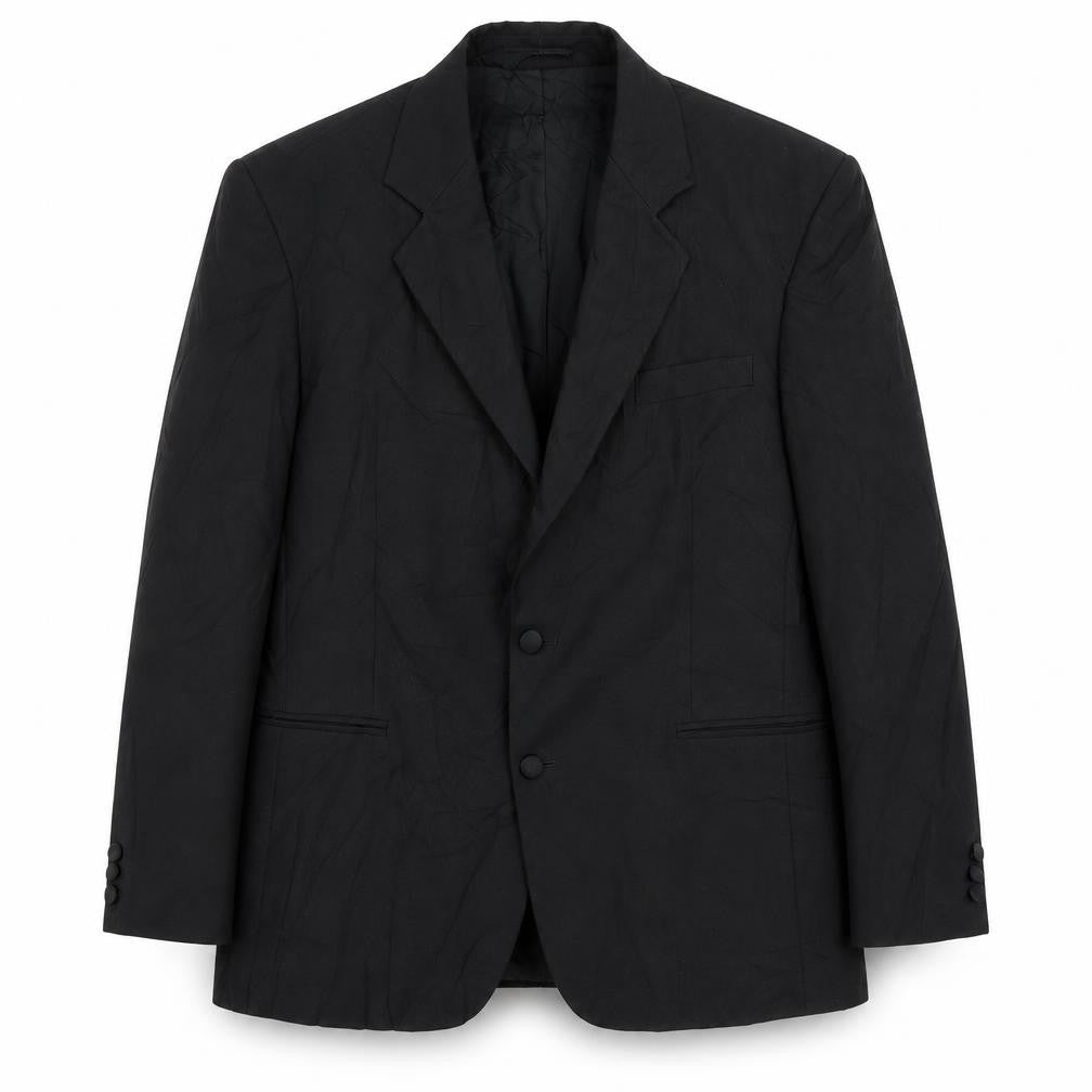 Nicholas Rowe Mens Black  Wool Jacket Suit Jacket Size 42