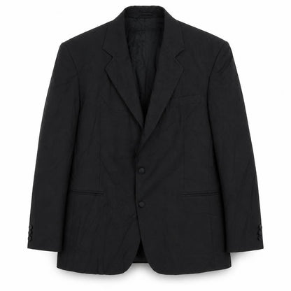 Nicholas Rowe Mens Black  Wool Jacket Suit Jacket Size 42