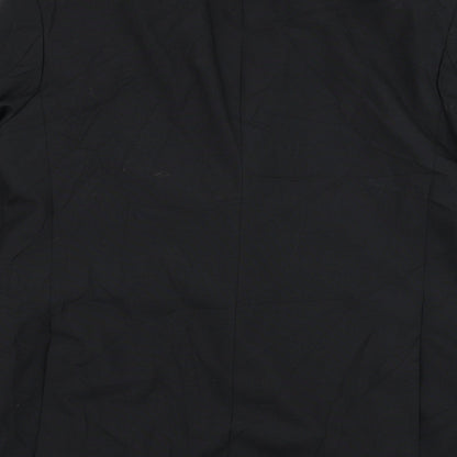 Nicholas Rowe Mens Black  Wool Jacket Suit Jacket Size 42