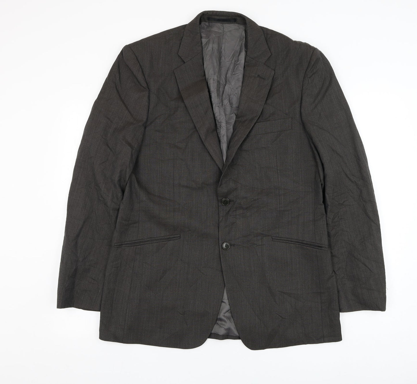 Linea Mens Brown  Wool Jacket Suit Jacket Size 40