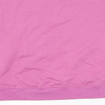 H&M Womens Purple  Cotton Cape Sweatshirt Size M  Pullover