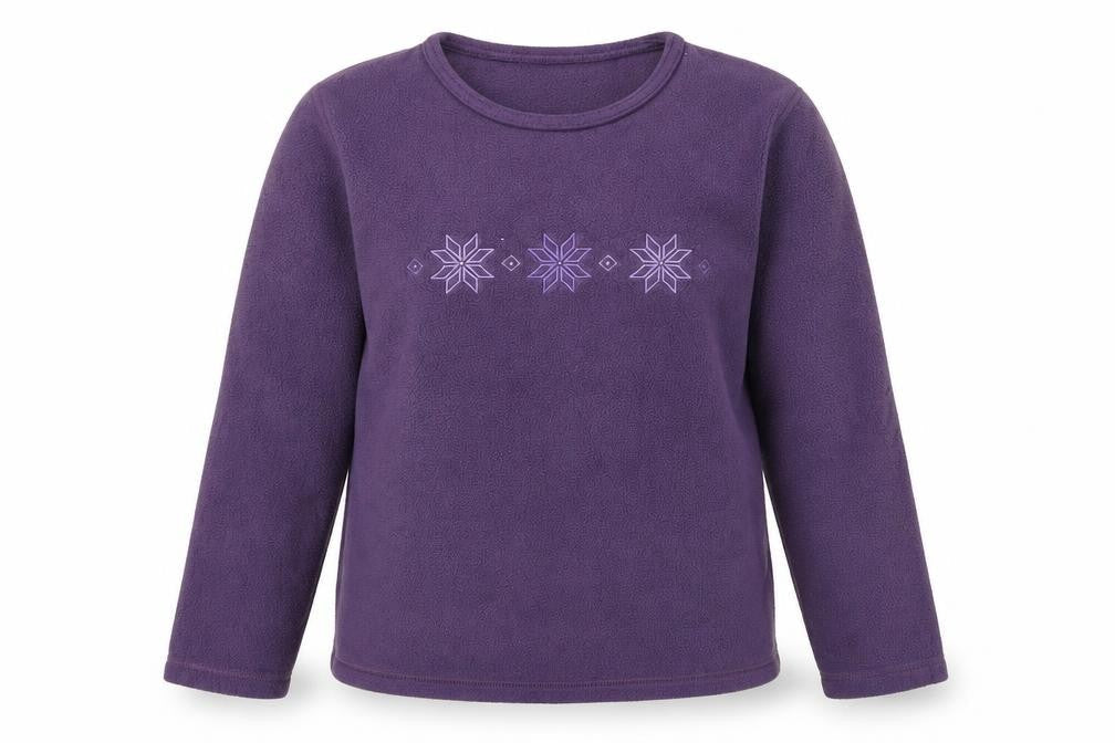 Casual Club Womens Purple  Polyester Pullover Sweatshirt Size 12