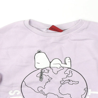 Tu Boys Purple  Cotton Pullover Sweatshirt Size 3 Years