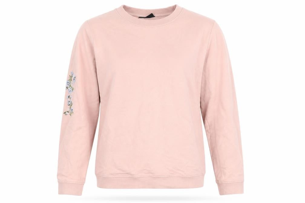 Nocozo Womens Pink Floral Cotton Pullover Sweatshirt Size M