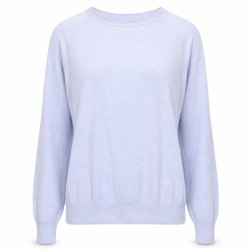 Primark Womens Blue Round Neck  Cotton Pullover Jumper Size L