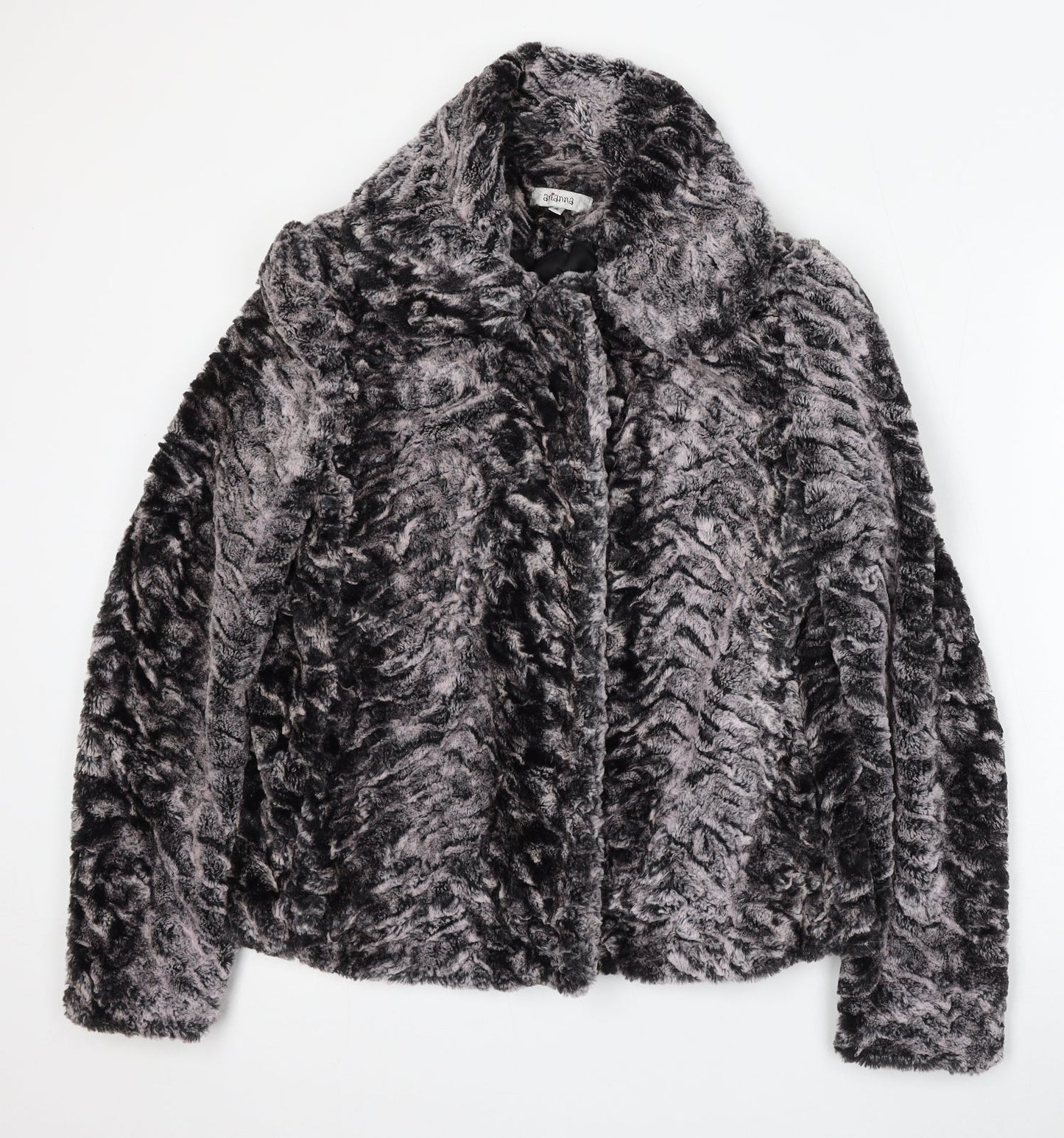 Arianna Womens Silver   Jacket  Size 8  Hook & Eye