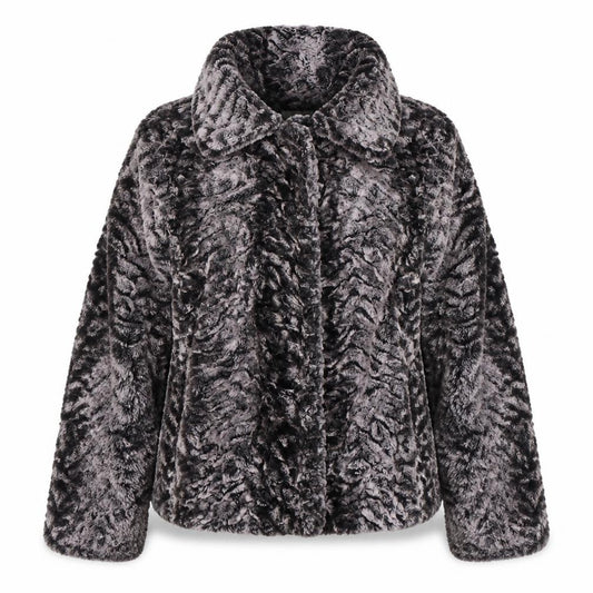 Arianna Womens Silver   Jacket  Size 8  Hook & Eye