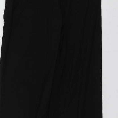 Next Womens Black  Polyester Trousers  Size 8 L29 in Regular