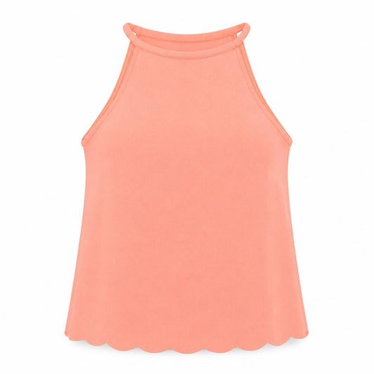 New Look Womens Orange  Polyester Basic T-Shirt Size 12 Halter