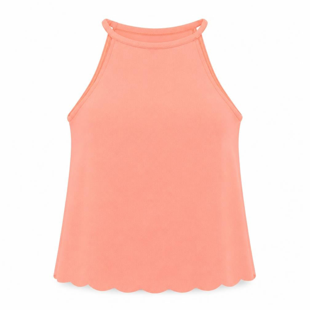 New Look Womens Orange  Polyester Basic T-Shirt Size 12 Halter