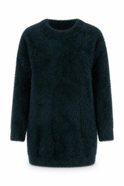 F&F Womens Green V-Neck  Nylon Pullover Jumper Size 8