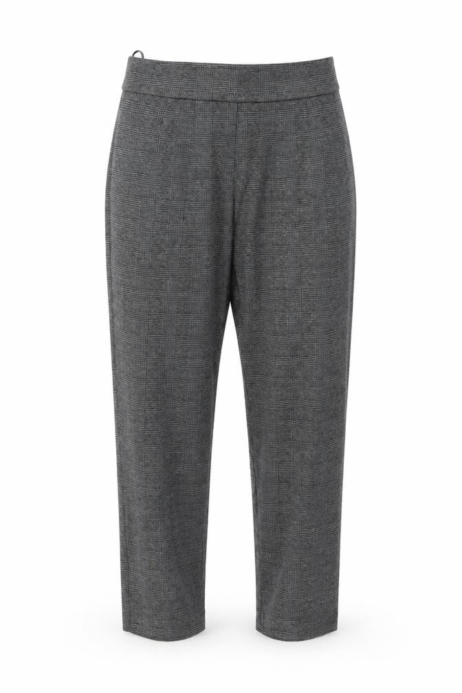 M7S Womens Grey Plaid Polyester Chino Trousers Size 10 L25 in Regular