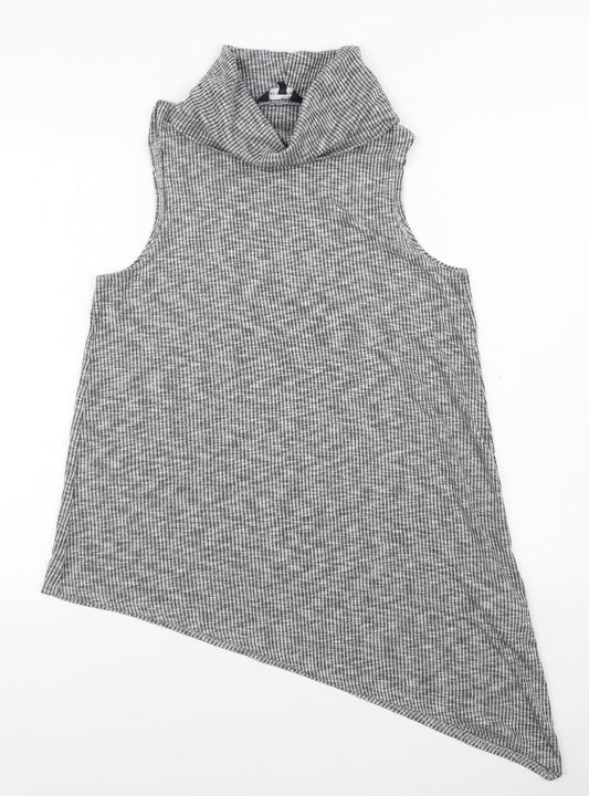 New Look Womens Grey  Viscose Pullover Sweatshirt Size 12  Pullover