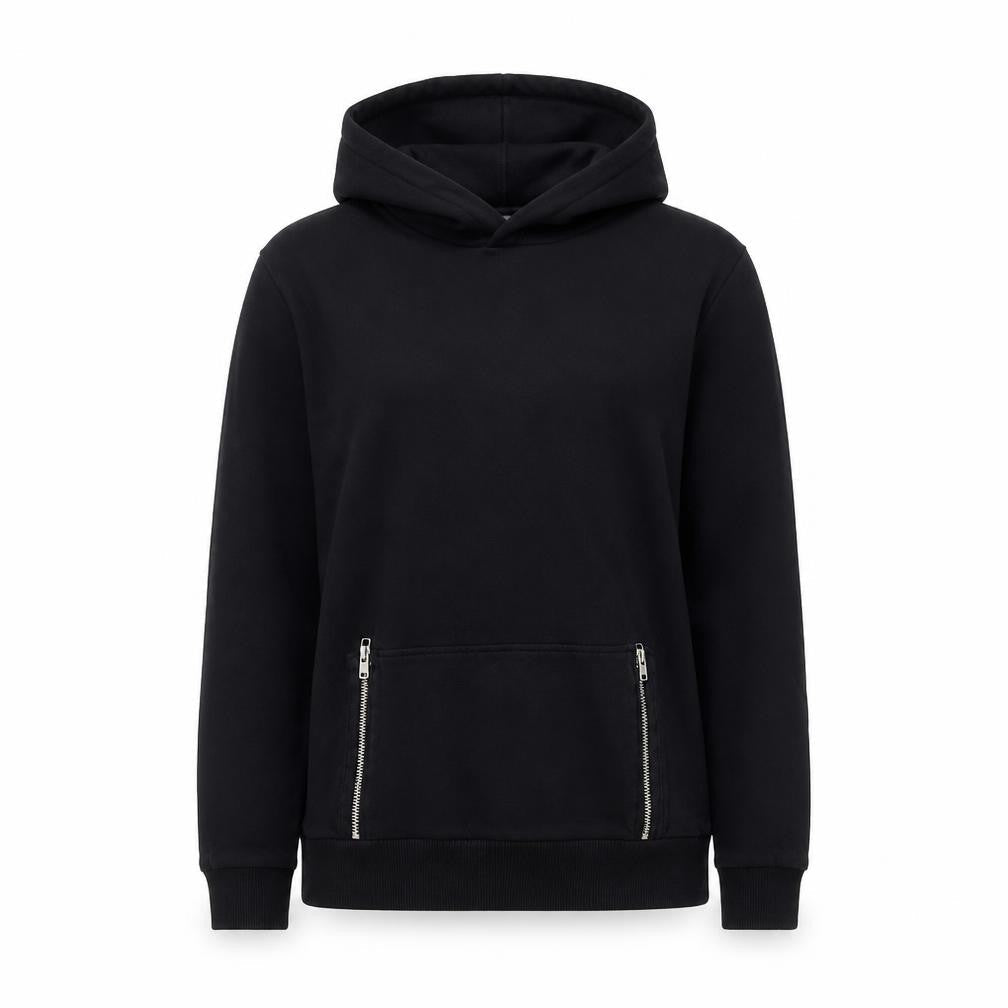 1971 Womens Black  Cotton Pullover Hoodie Size M  Pullover