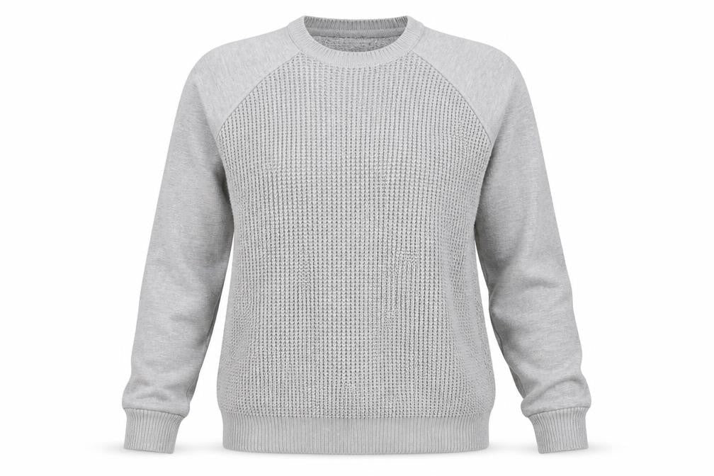 Primark Womens Grey Round Neck  Cotton Pullover Jumper Size M