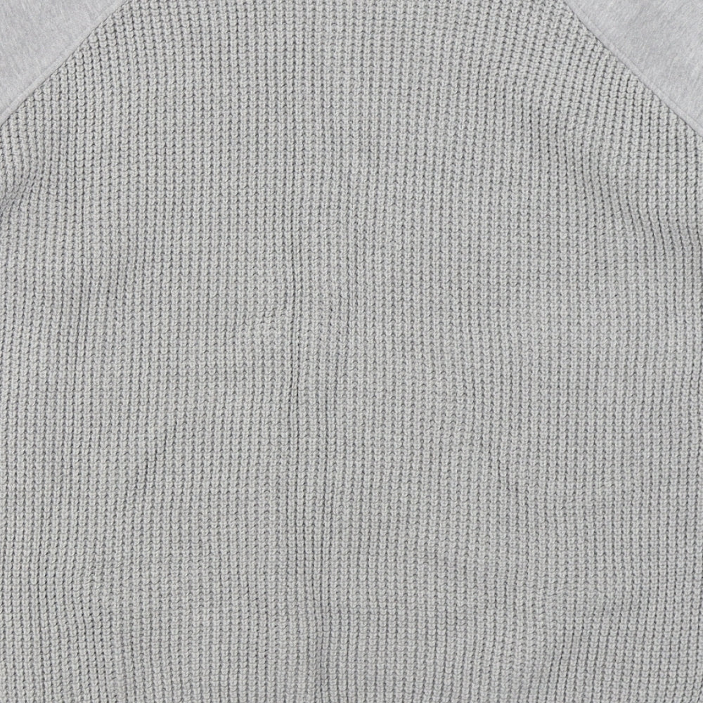 Primark Womens Grey Round Neck  Cotton Pullover Jumper Size M
