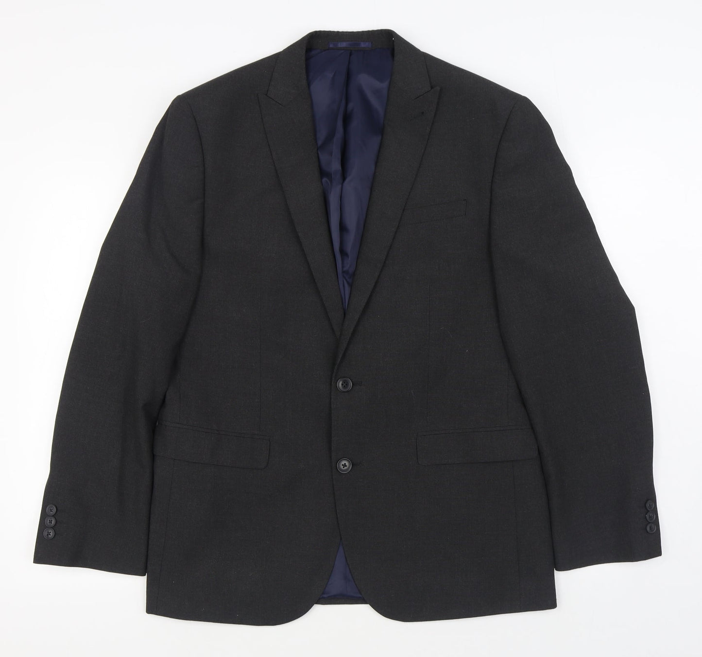 NEXT Mens Grey  Polyester Jacket Suit Jacket Size 40