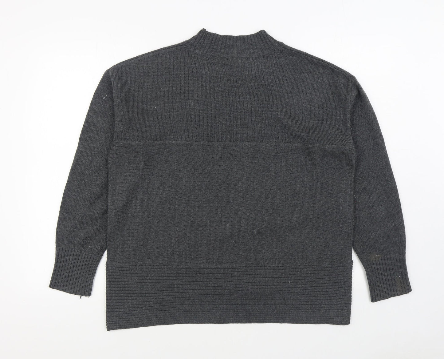 NEXT Mens Grey Round Neck  Acrylic Pullover Jumper Size M