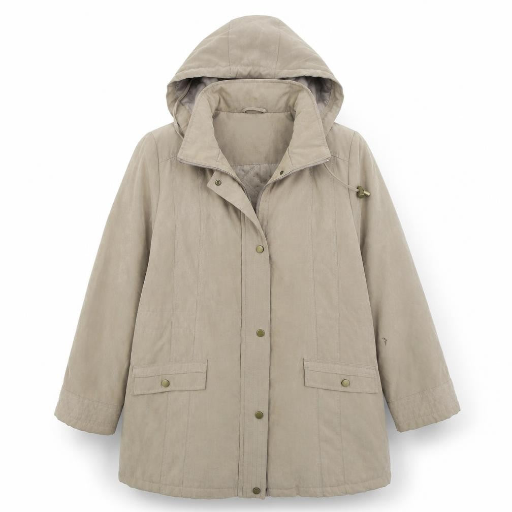 Bonmarché Womens Beige Jacket Size M Zip