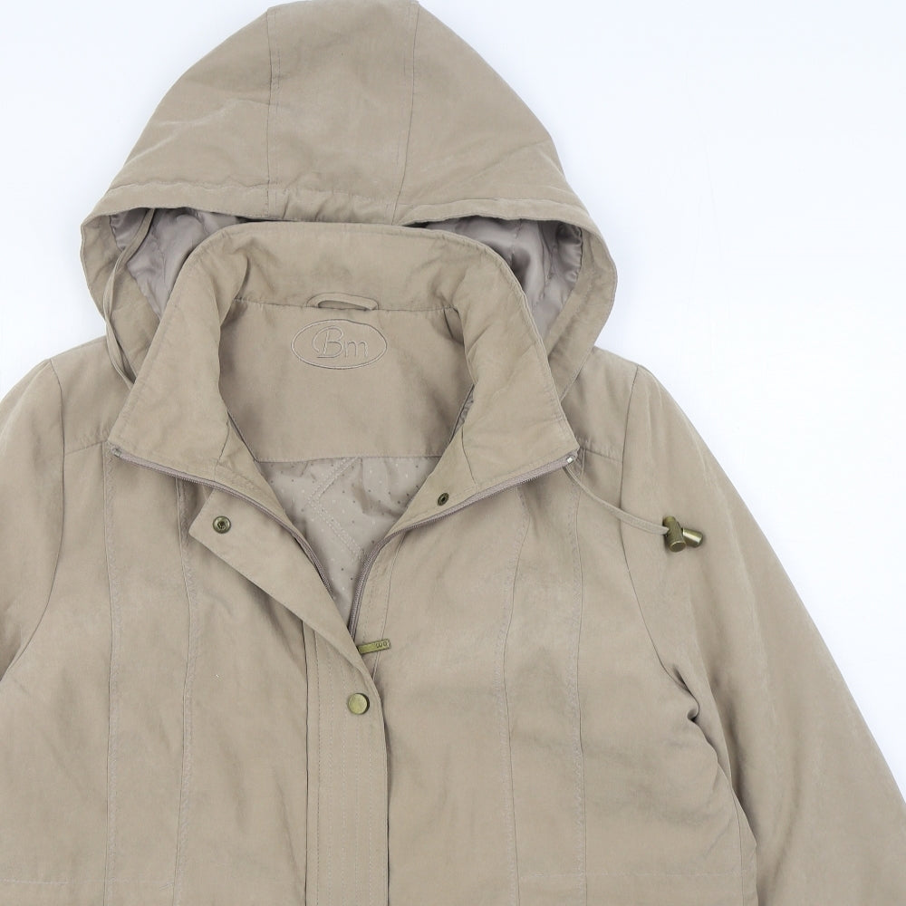 Bonmarché Womens Beige Jacket Size M Zip