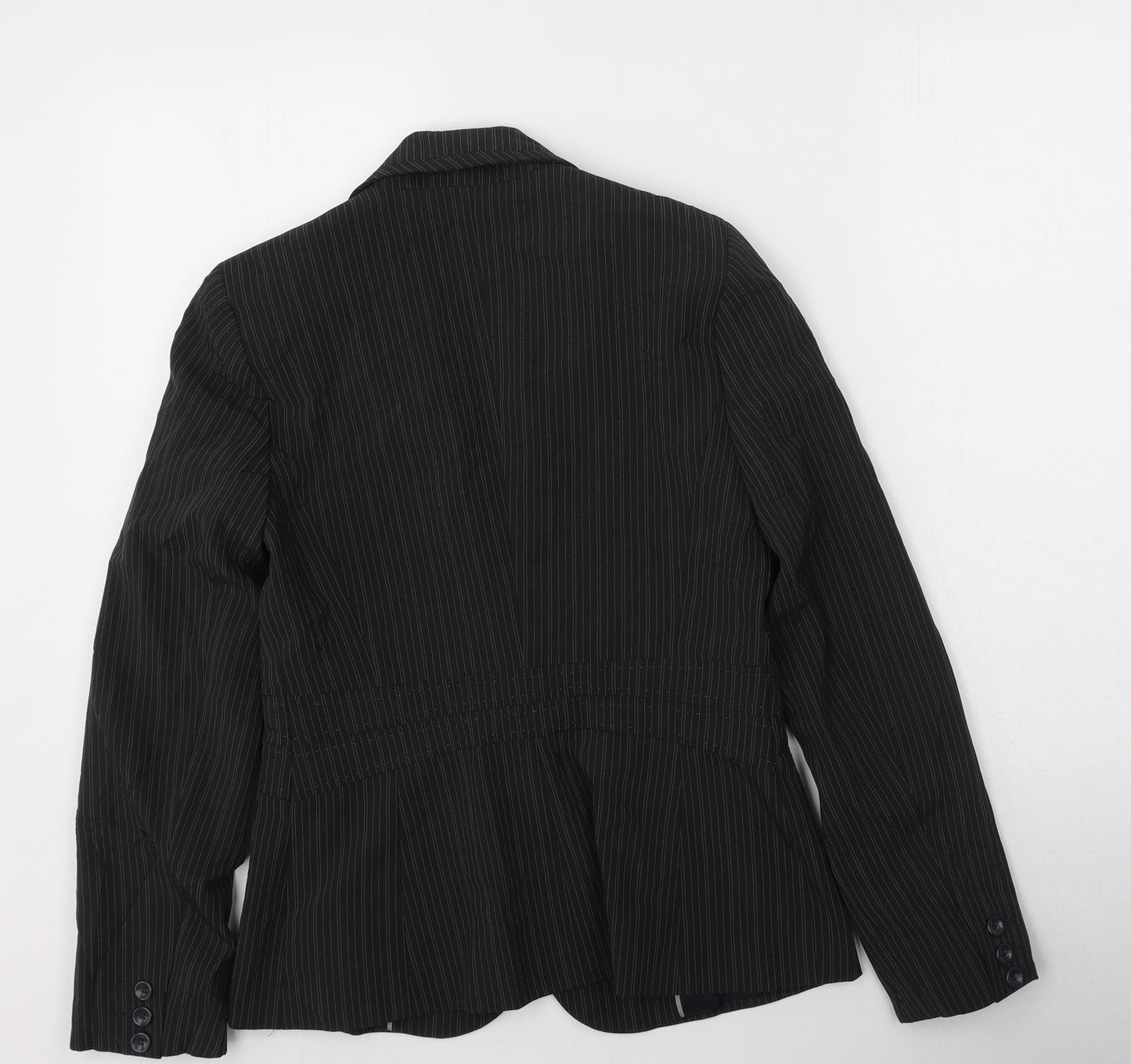 South  Womens Green Striped  Gilet Jacket Size 10