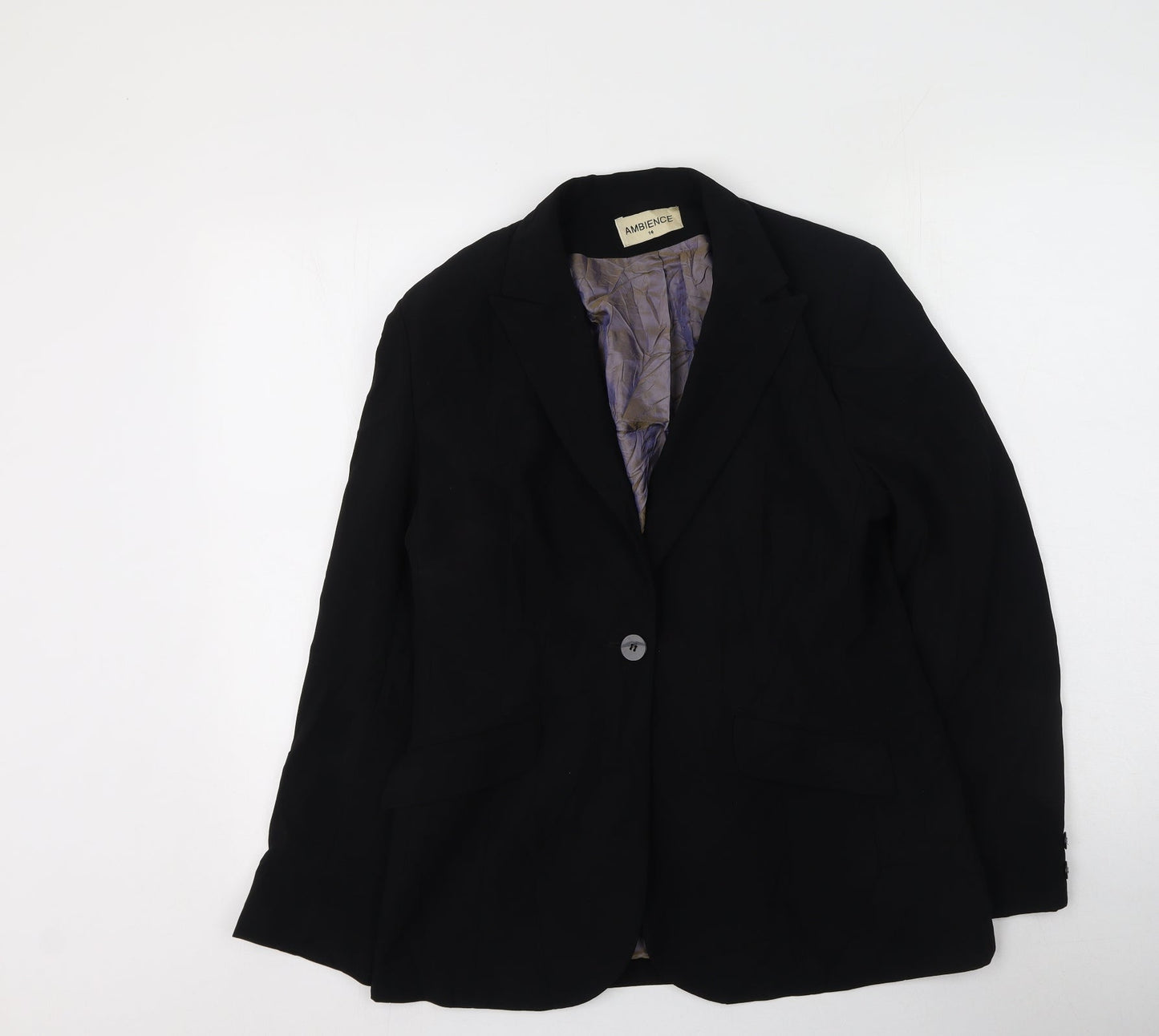 Ambience Womens Black   Jacket  Size 14