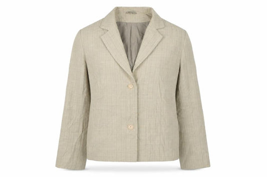 Preworn Womens Beige Striped  Jacket  Size 14