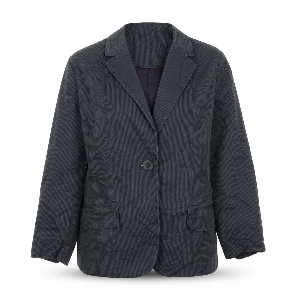 New Look Womens Grey Striped  Jacket  Size 10