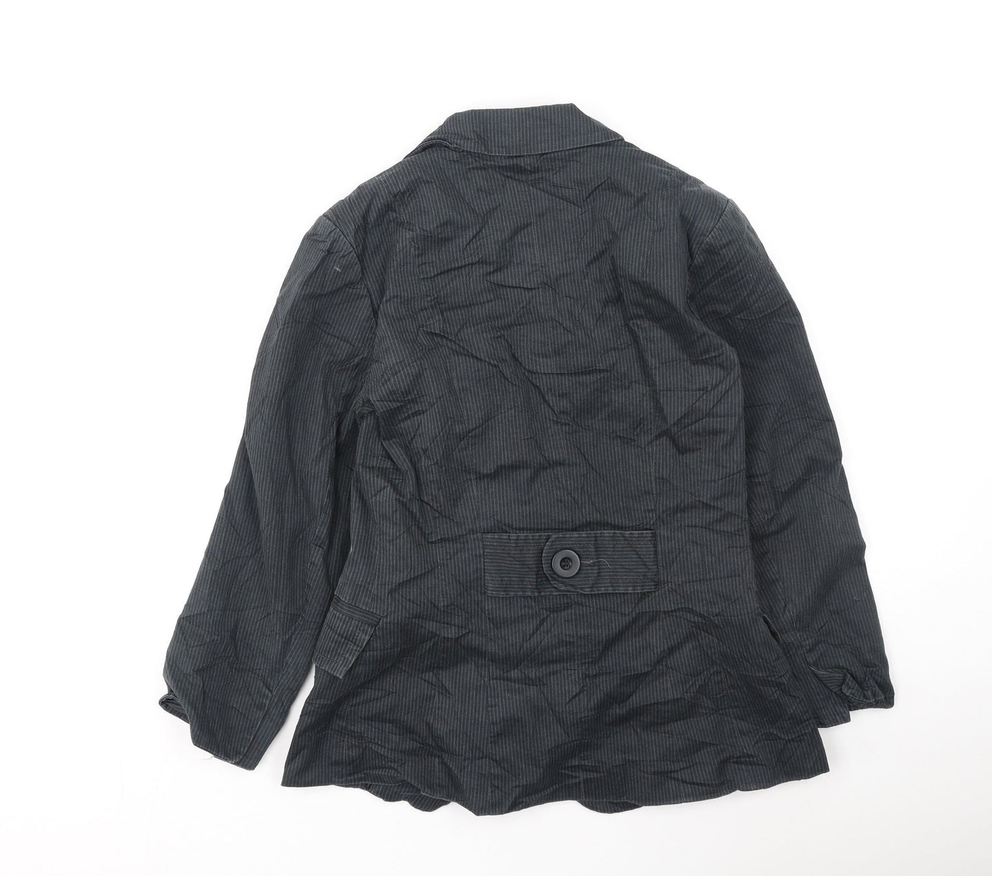New Look Womens Grey Striped  Jacket  Size 10