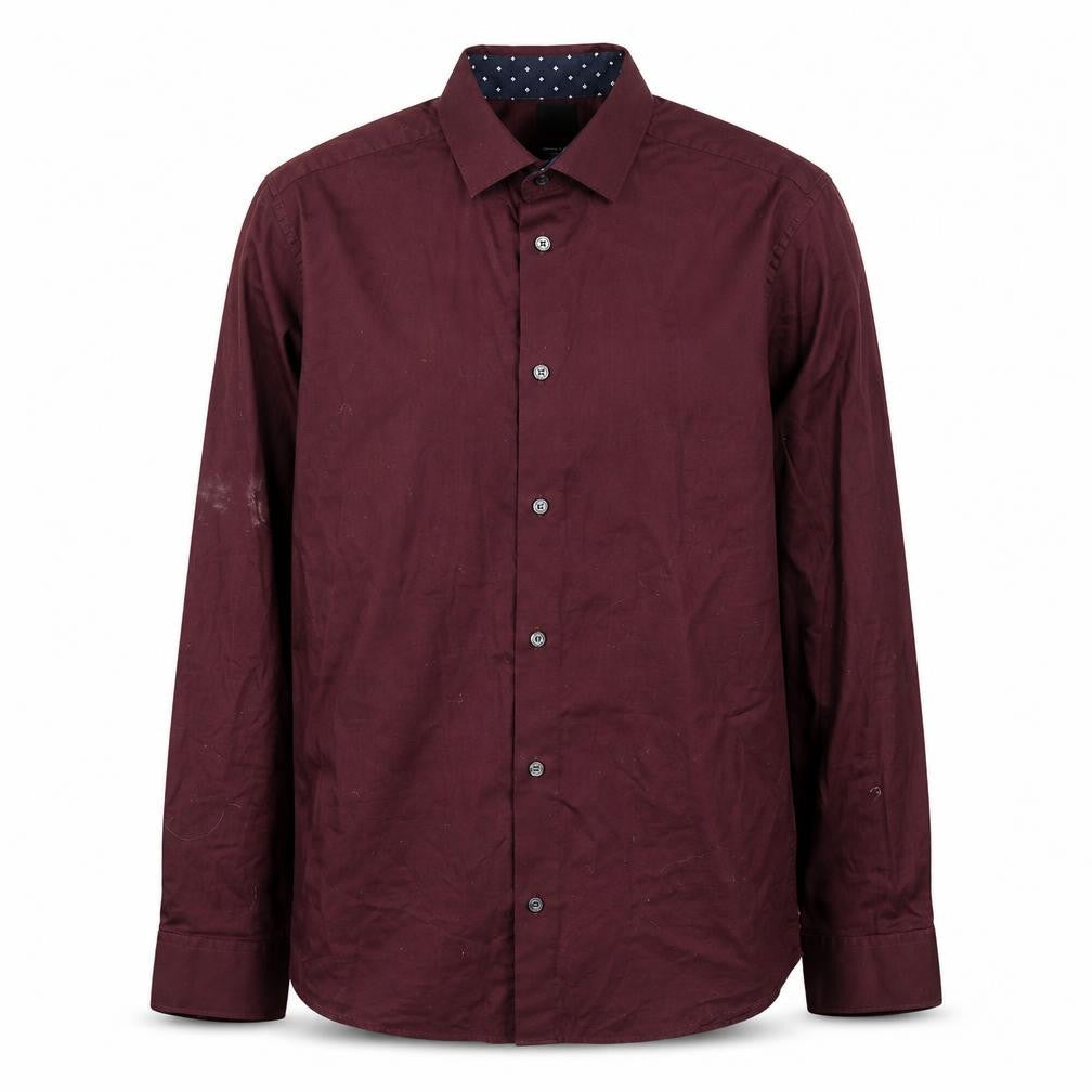 H&M Mens Purple  Cotton  Button-Up Size M Collared