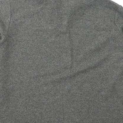 Dash Womens Grey Collared  Polyester Pullover Jumper Size 12