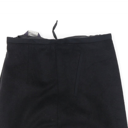 Marks & Spencer Womens Black  Polyester A-Line Skirt Size 8