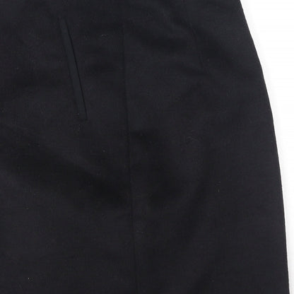 Marks & Spencer Womens Black  Polyester A-Line Skirt Size 8