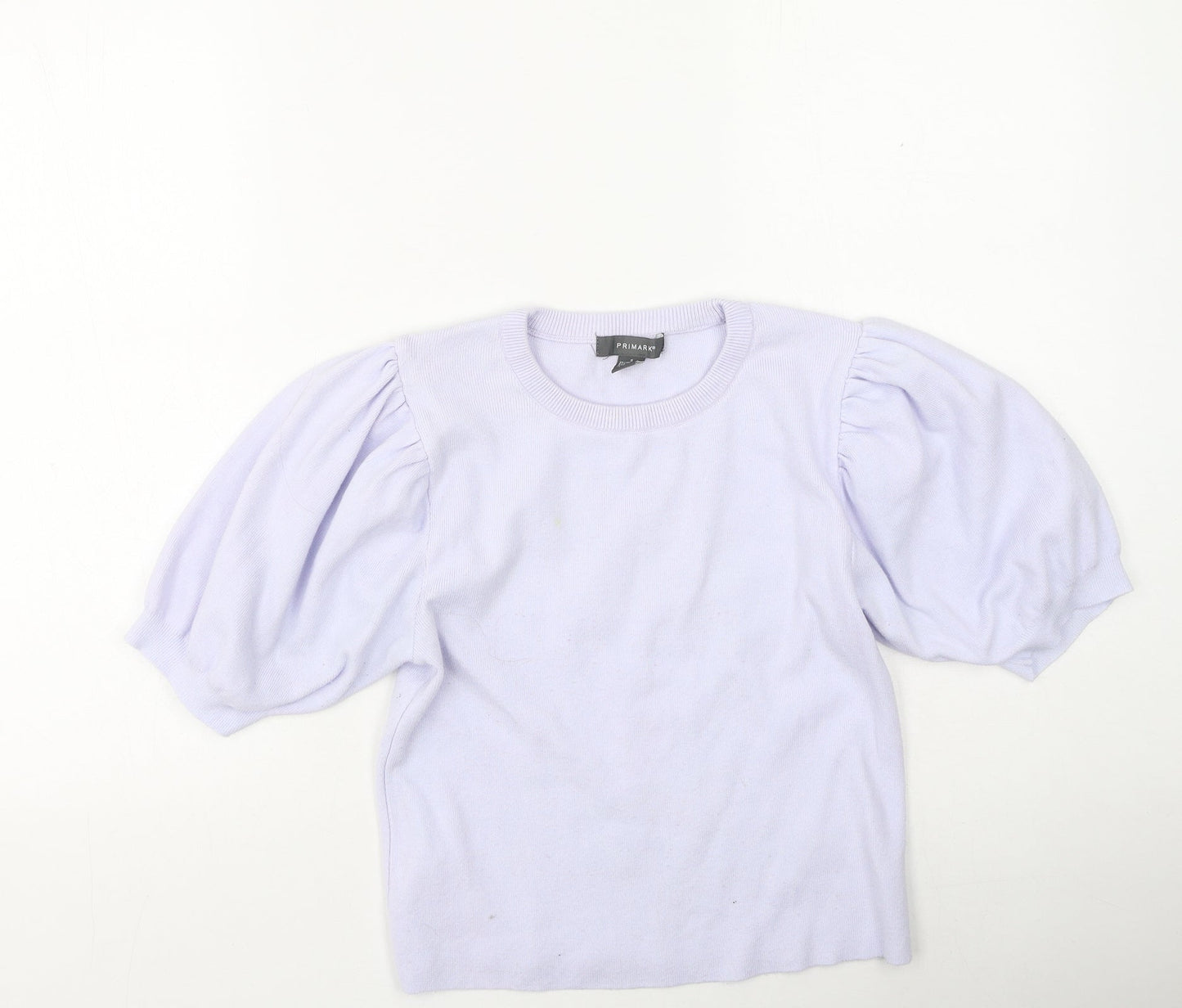 Primark  Womens Purple Round Neck  Viscose Pullover Jumper Size S