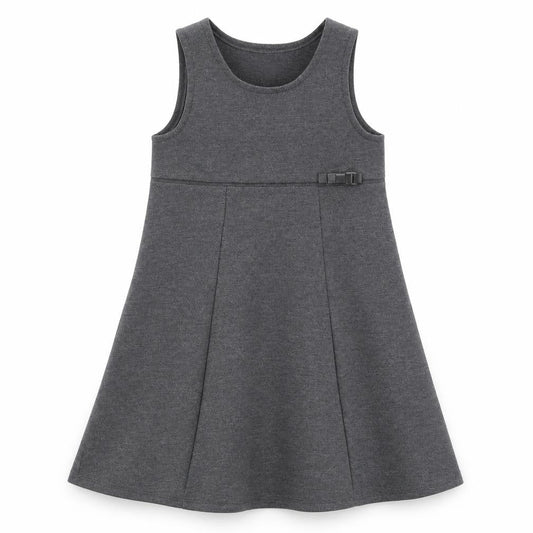 Damart Girls Grey  Polyester A-Line  Size 3-4 Years  Crew Neck Pullover - School Wear