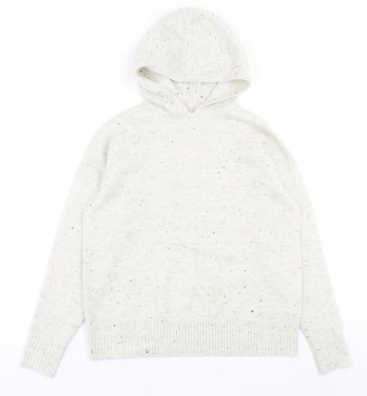 TU Womens Grey  Acrylic Pullover Hoodie Size S  Pullover