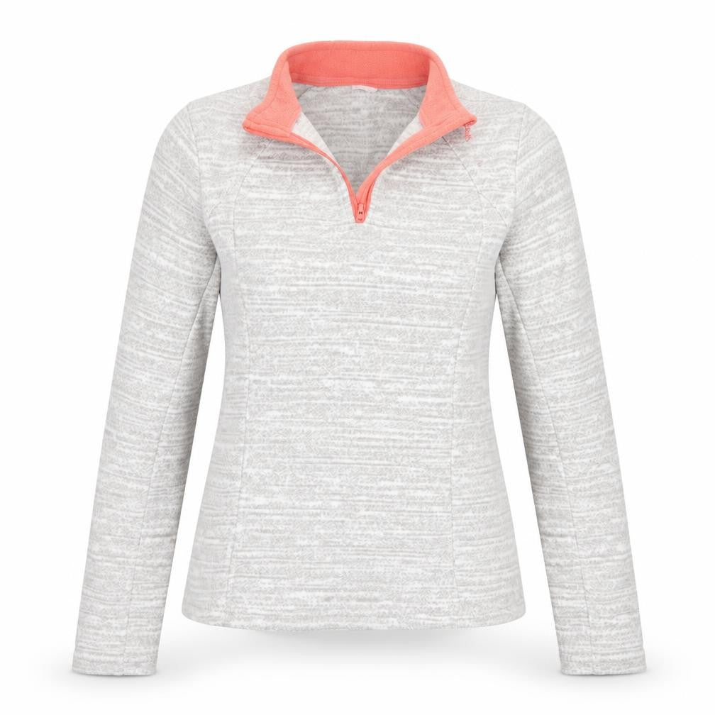 Quechua Womens Grey Collared  Polyester Pullover Jumper Size S