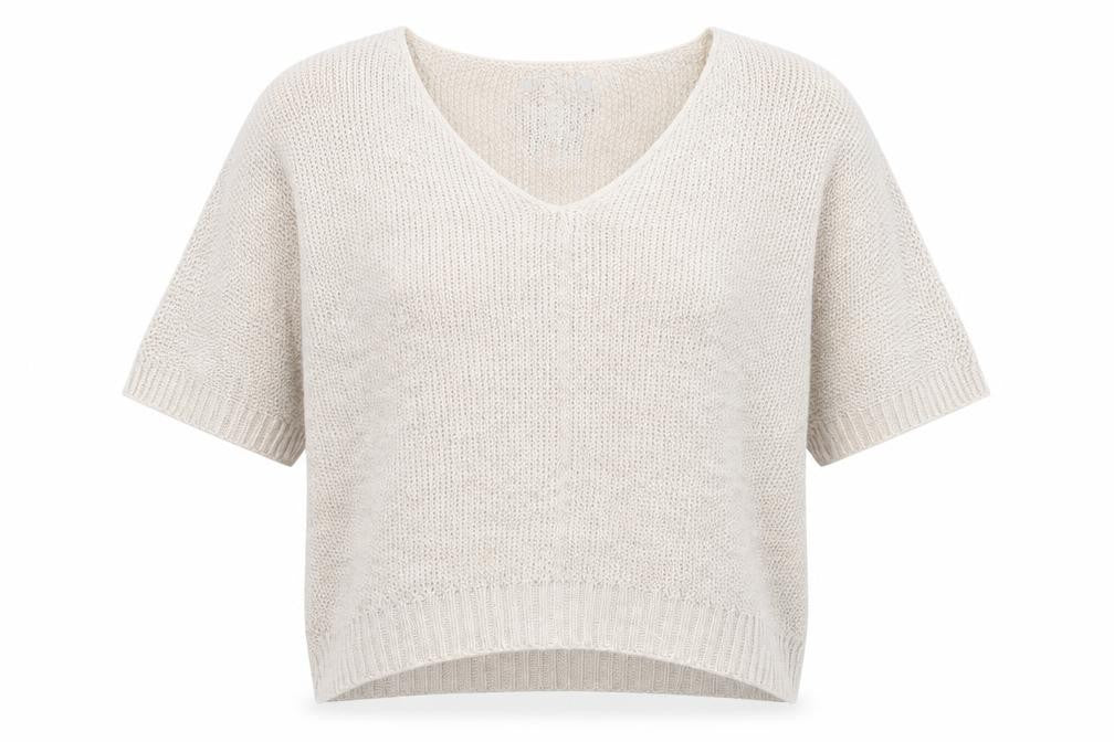 Preworn Womens Beige Scoop Neck  Acrylic Pullover Jumper Size M   - Star
