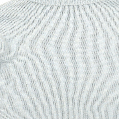 Tu Womens Blue Roll Neck  Acrylic Pullover Jumper Size 14